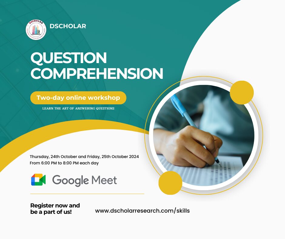 Two-day online workshop on Question Comprehension